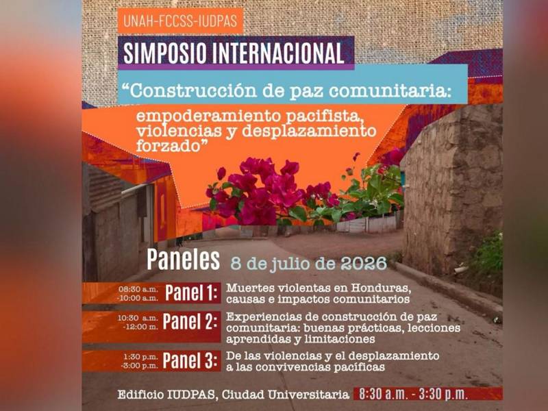 UNAH y ACNUR impulsan simposio internacional sobre fortalecimiento de paz comunitaria