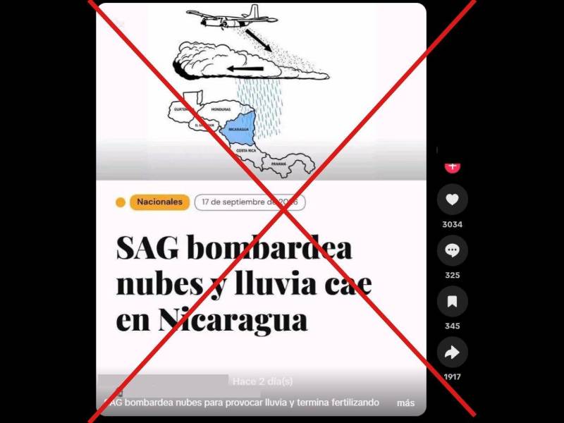 Captura de pantalla a una publicación de TikTok, hecha el 21 de septiembre de 2026.