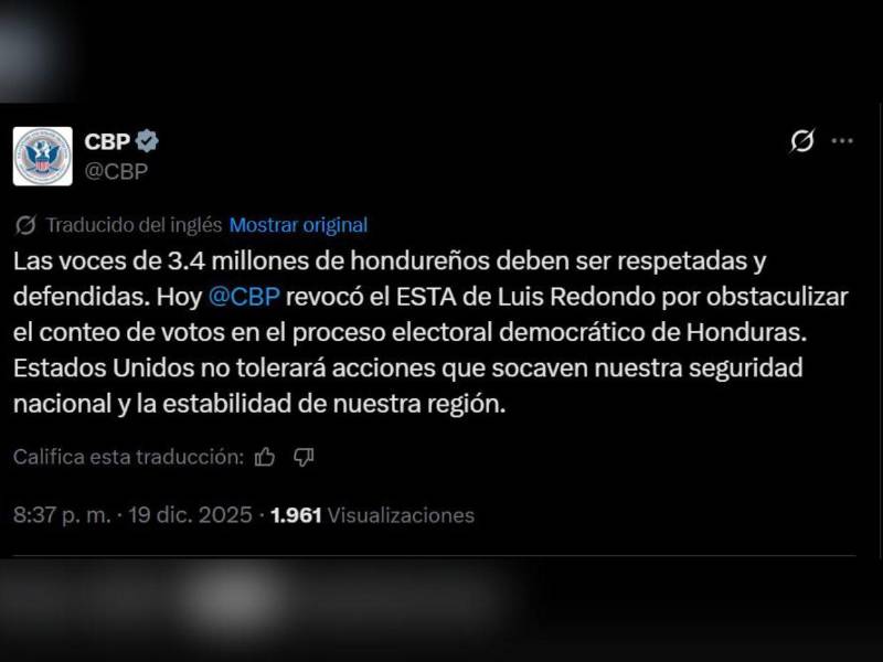 Publicación de la CBP.