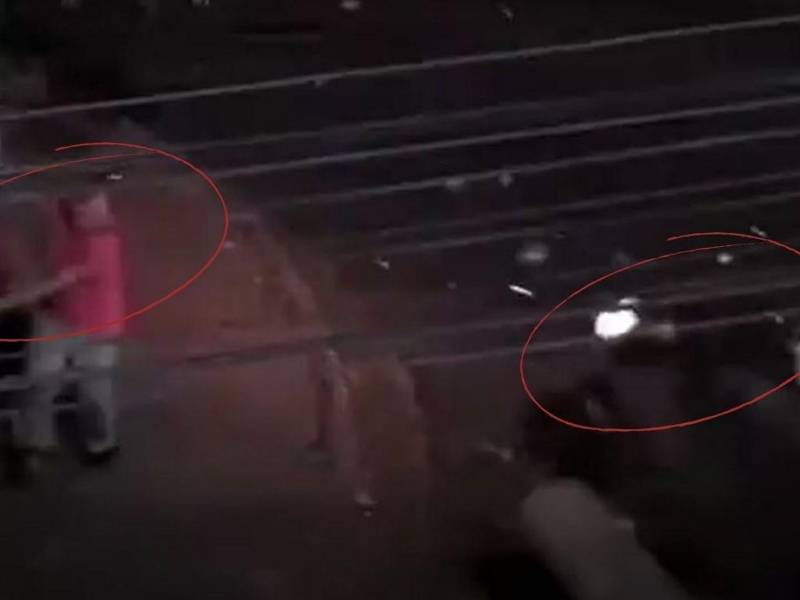 El peatón intentó correr para no ser alcanzado por el vehículo pero aún así fue impactado.