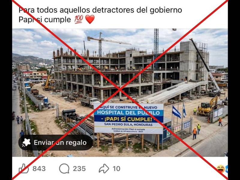 Captura de pantalla a una publicación de Facebook hecha el 8 de junio de 2026.