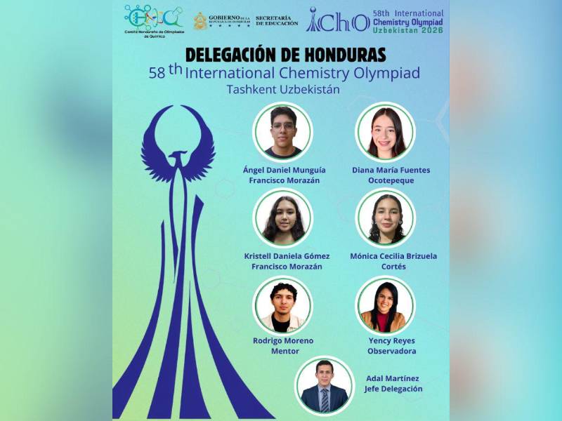 De las aulas a Uzbekistán: Honduras debuta en la competencia de química más prestigiosa del mundo.