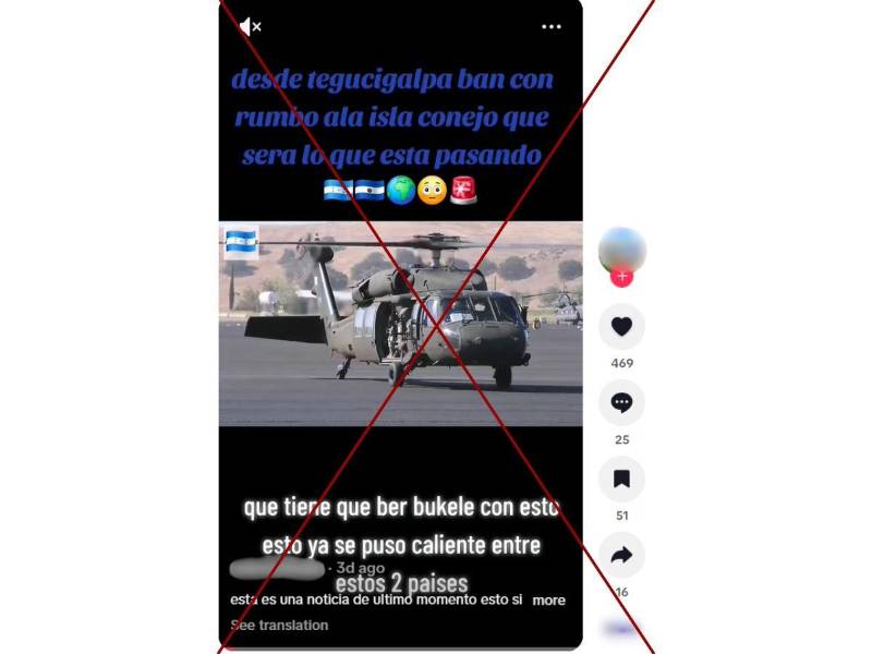 Captura de pantalla a una publicación de TikTok hecha el 13 de abril de 2026.
