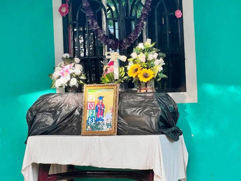 La pequeña recibió cristiana sepultura este martes.