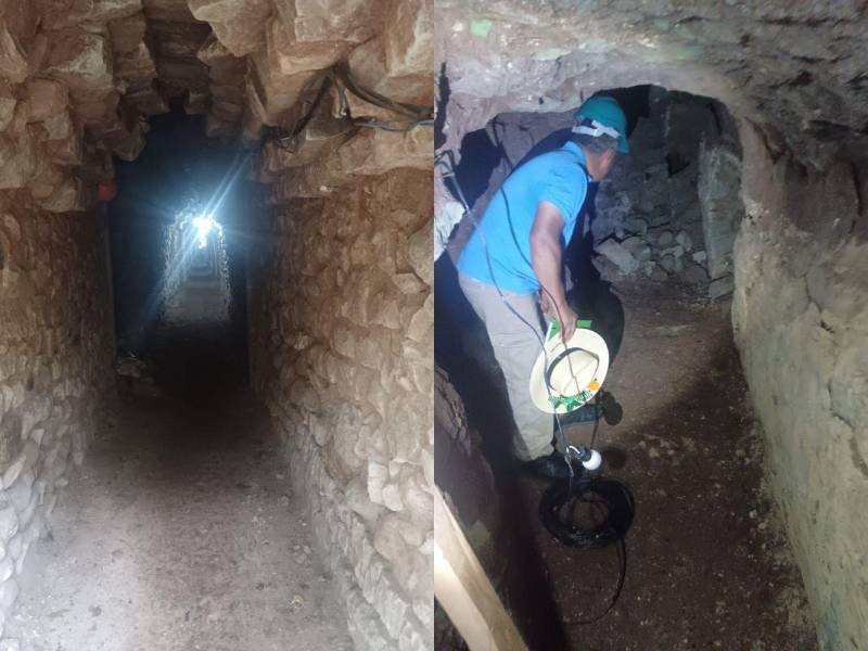 Los túneles, excavados en los años 80 y 90, ahora representan un riesgo para templos emblemáticos como el 10L-16; su intervención es clave para evitar colapsos.