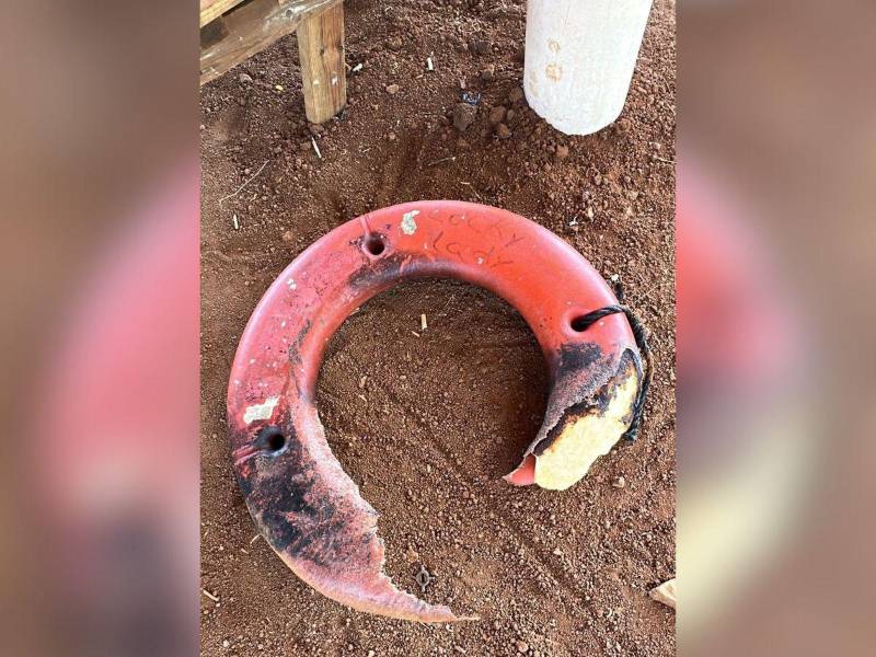 El salvavidas fue hallado en Utila.