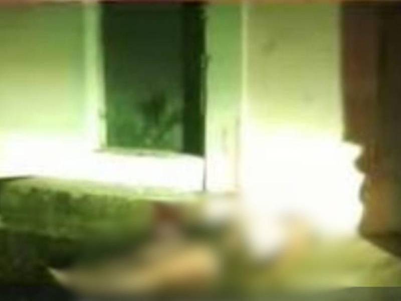 Escena donde fue encontrado el cuerpo sin vida de la joven.