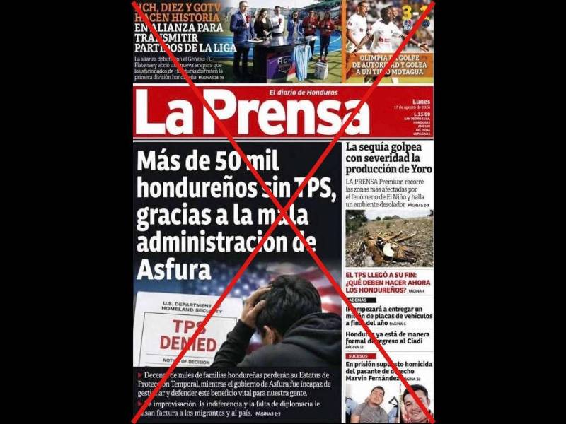 Captura de pantalla a una publicación de WhatasApp hecha el 18 de agosto de 2026