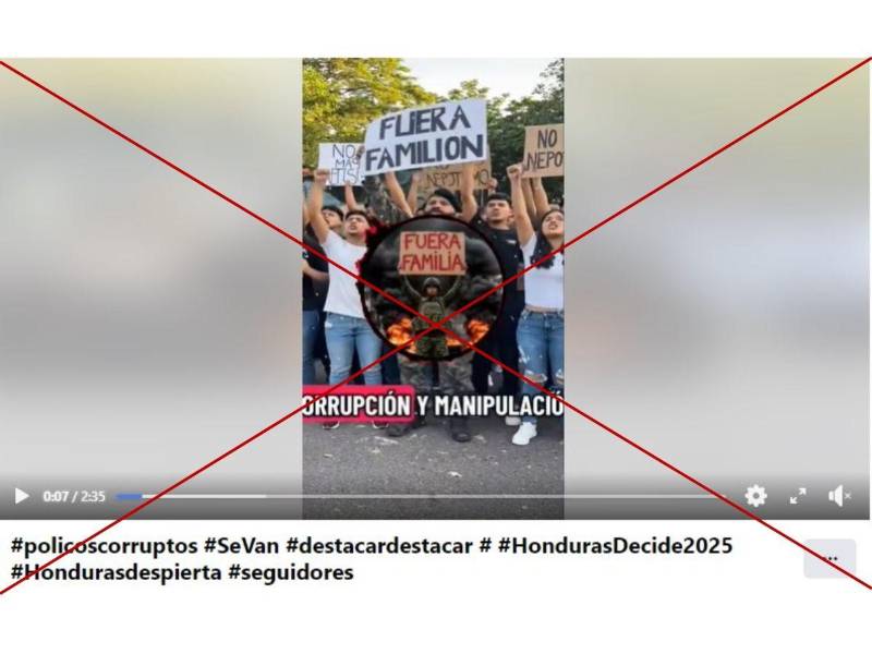Captura de pantalla a una publicación de Facebook hecha el 13 de noviembre de 2025.