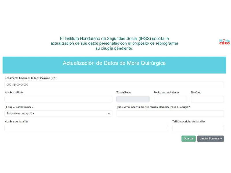 ¿Cómo registrarse en línea para agilizar una cirugía pendiente en el IHSS?