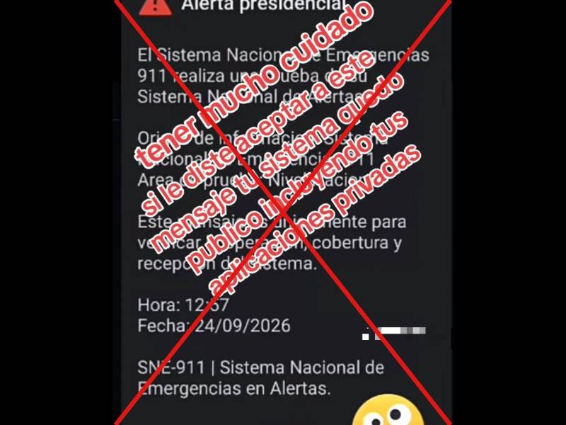 Captura de pantalla a una publicación de Tik Tok hecha el 25 de septiembre de 2026