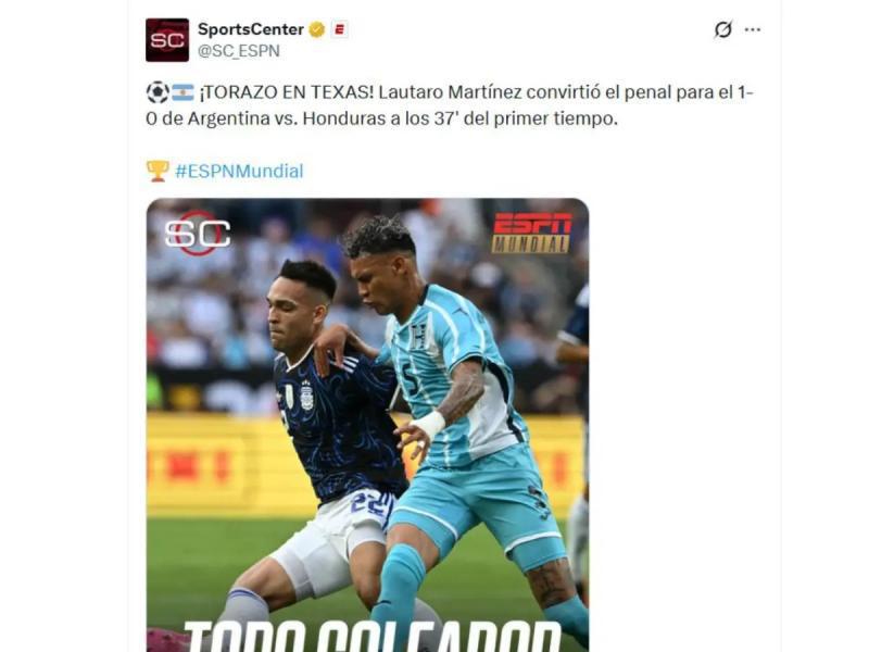 Señalan el culpable en el Honduras ante Argentina y lo que dicen del equipo de Molina