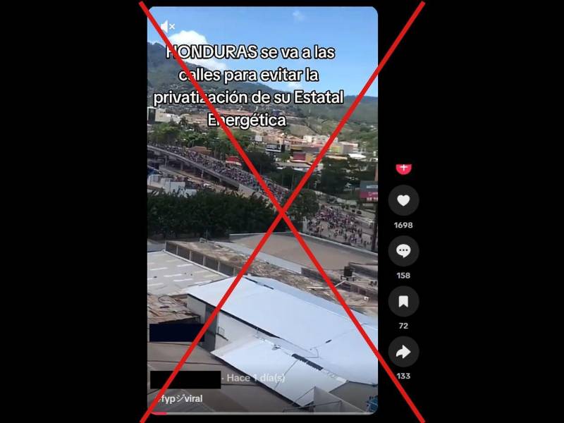 Captura de pantalla a una publicación de TikTok, hecha el 2 de septiembre de 2026.