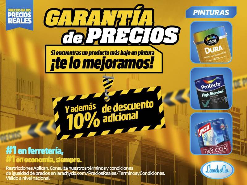 La Garantía de Precios Bajos busca apoyar el presupuesto de quienes realizan mejoras en el hogar, reparaciones o proyectos personales y necesitan adquirir herramientas e insumos.