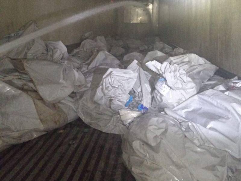 La promesa es que traerán un contenedor Thermo King desde San Pedro Sula para la conservación temporal de los cuerpos.