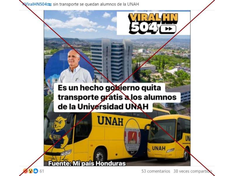 Captura de pantalla a una publicación de Facebook hecha el 12 de marzo de 2026.