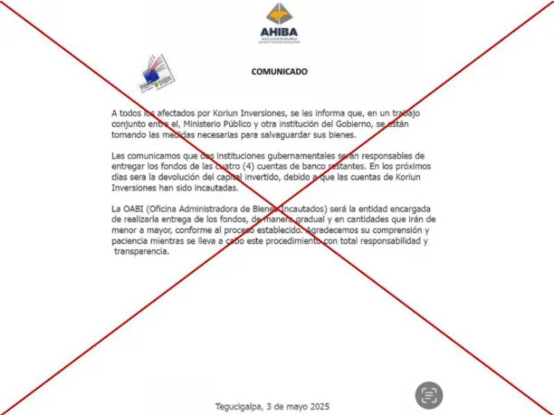 Captura de pantalla a un contenido de WhatsApp hecha el 5 de mayo de 2025.