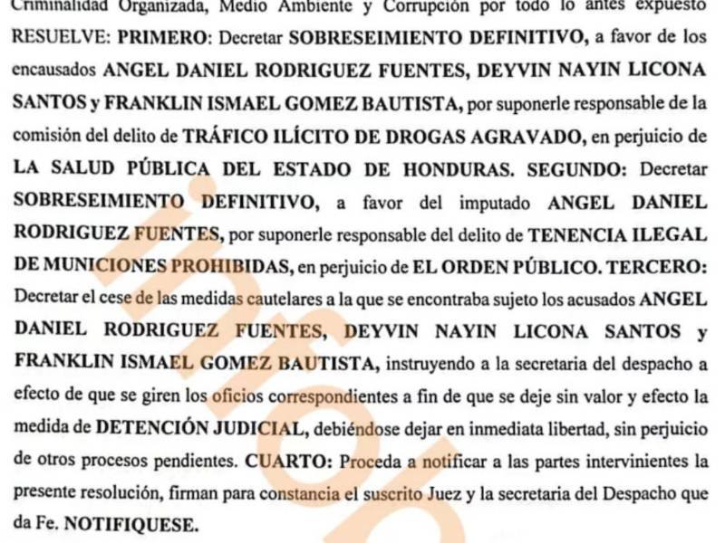 Dictan sobreseimiento definitivo a agentes de la Daet acusados de tráfico de drogas y obstrucción de la justicia