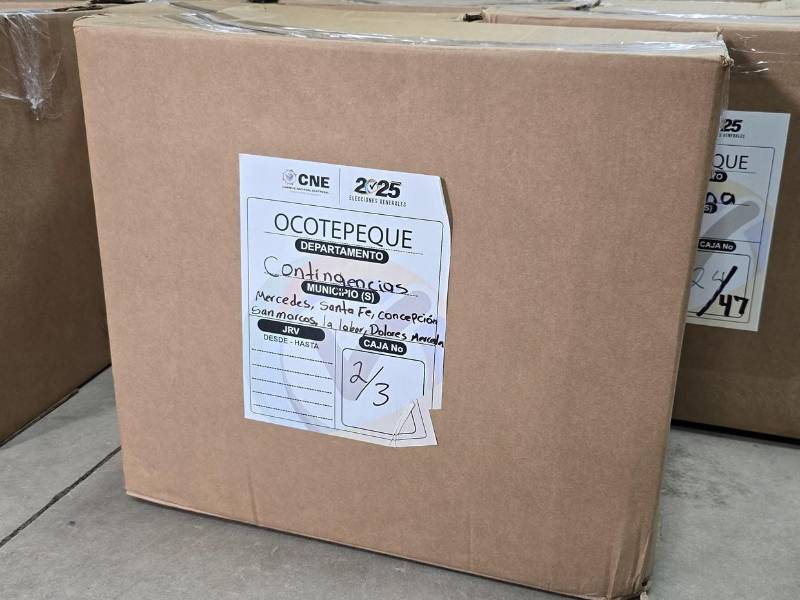 Las primeras cargas corresponden a los departamentos de Ocotepeque, Atlántida y Colón.