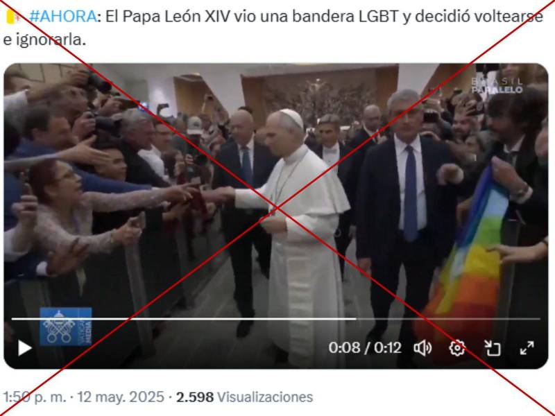 Captura de pantalla a una publicación de X hecha el 14 de mayo de 2025.