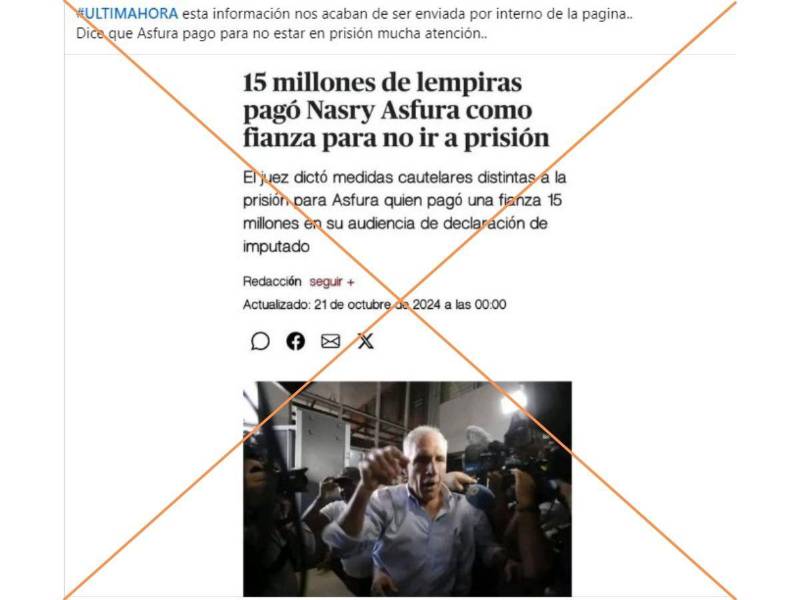 Captura de pantalla a una publicación de Facebook hecha el 19 de diciembre de 2025.