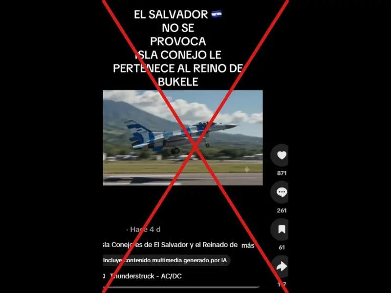 Captura de pantalla a una publicación de TikTok, hecha el 23 de julio de 2026.