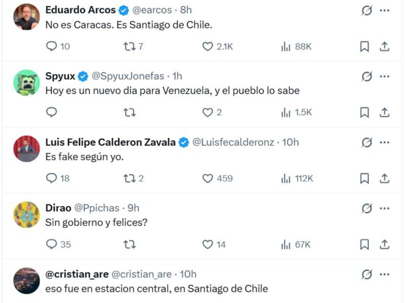 Captura de pantalla a los comentarios de la publicación.