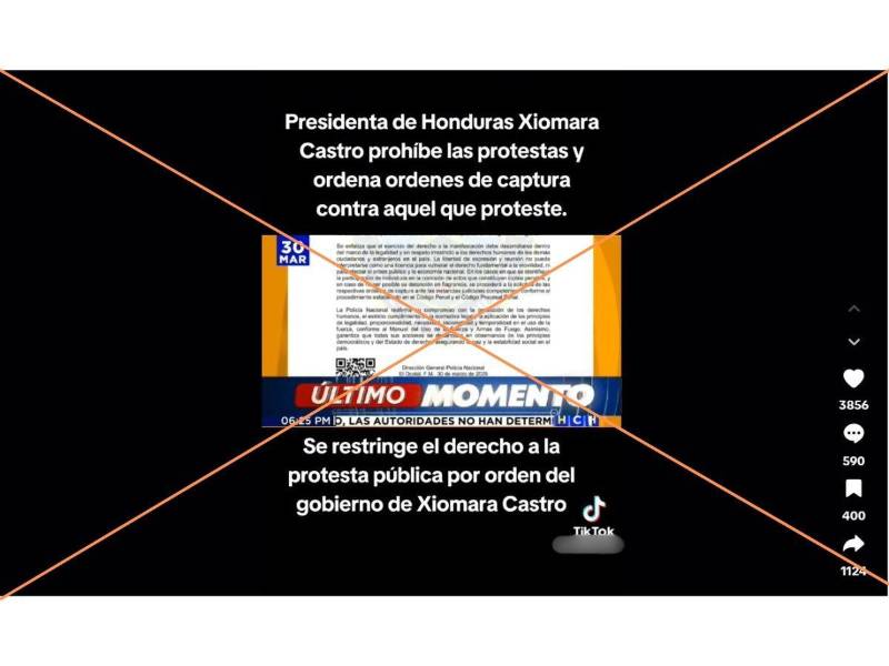 Captura de pantalla a una publicación de TikTok hecha el 19 de agosto de 2025.