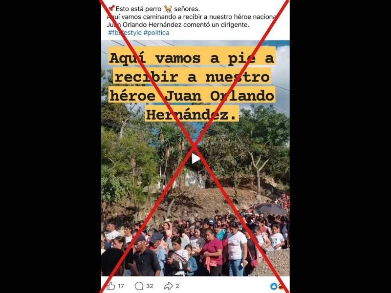 Captura de pantalla a una publicación de Facebook hecha el 27 de julio de 2026.