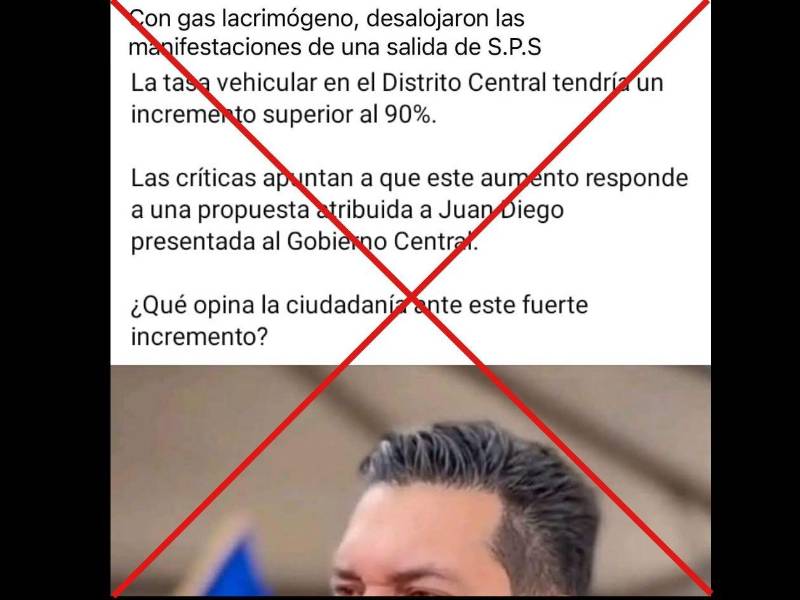 Captura de pantalla a una publicación de Facebook hecha el 6 de julio de 2026.