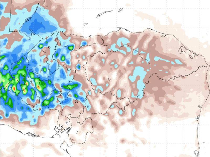 Nubosidad, lluvias y tormentas afectarán Honduras este miércoles por una vaguada, con mayor intensidad en occidente y centro del país.