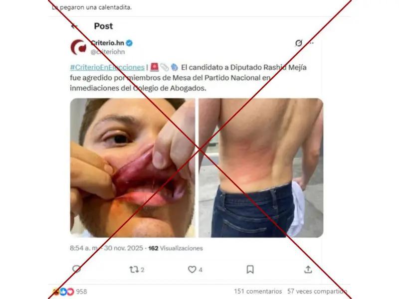 Captura de pantalla a una publicación de Facebook hecha el 1 de diciembre de 2025.