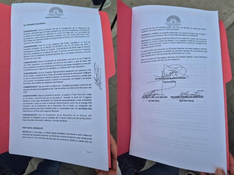 ENAG se niega a publicar prórroga de sesiones en el Congreso sin firma de Luis Redondo