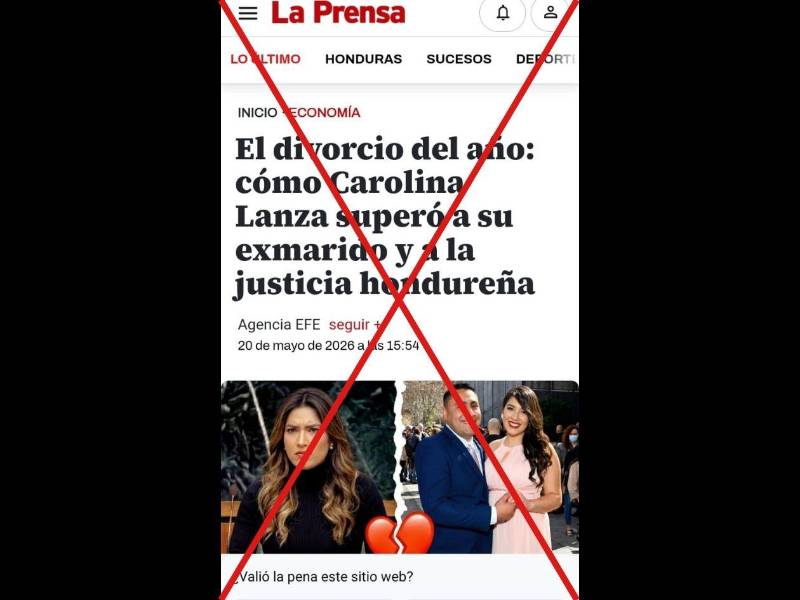Captura de pantalla de una imagen que circula en WhatsApp, hecha el 21 de mayo de 2026.