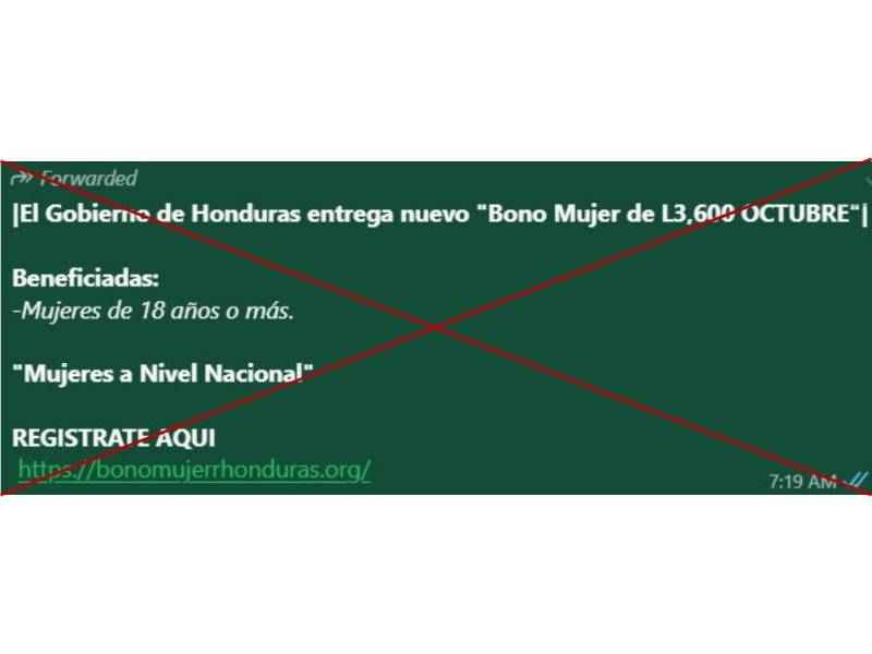 Captura de pantalla a un mensaje de WhatsApp hecha el 16 de octubre de 2025, adaptada a esta cartela.
