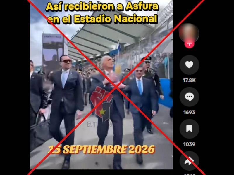 Captura de pantalla a una publicación de TikTok hecha el 16 de septiembre de 2026.