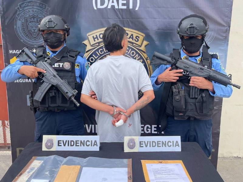El presunto integrante de la Pandilla 18 fue detenido luego de labores de inteligencia realizadas por agentes especializados en el combate a la extorsión.