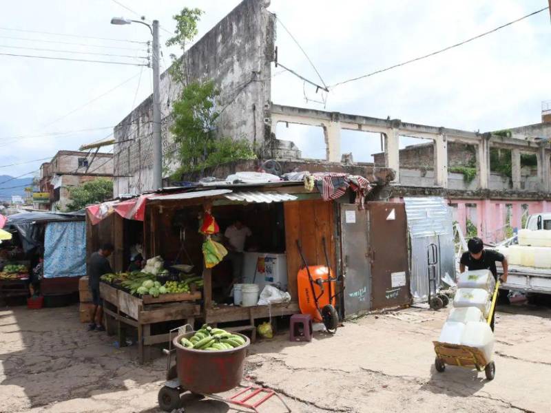 El predio del Mercado Mirna permanece en abandono pese a múltiples promesas de desarrollo.