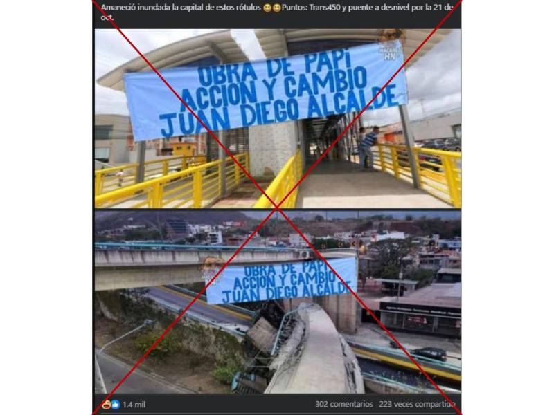 Captura de pantalla a una publicación de Facebook hecha el 15 de octubre de 2025.