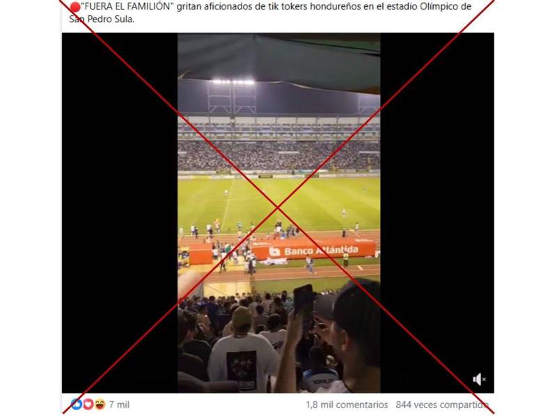 Captura de pantalla a una publicación de Facebook hecha el 7 de octubre de 2025.