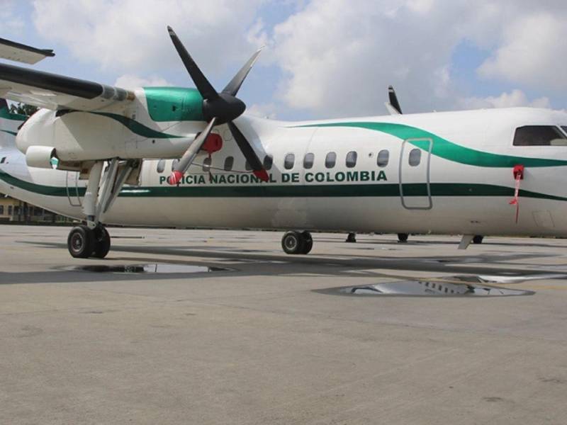 La aeronave fue atacada durante una operación policial