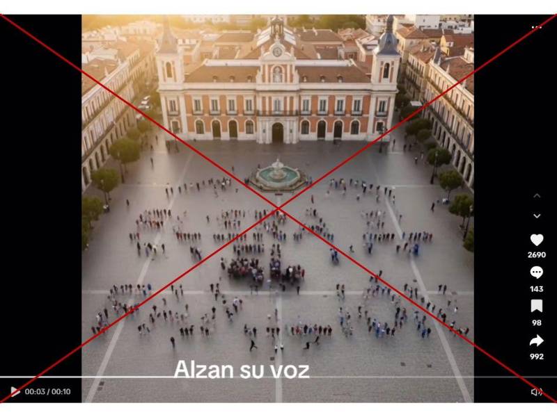 Captura de pantalla a una publicación de TikTok hecha el 21 de octubre de 2025.