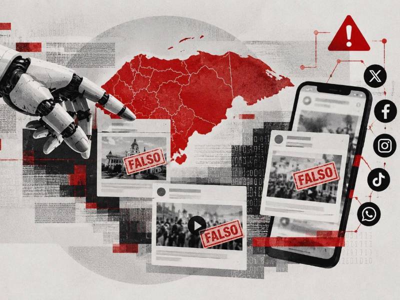 La inteligencia artificial amplía las formas de desinformar en Honduras mediante imágenes creadas, videos generados y contenidos reales manipulados para presentar hechos falsos como auténticos.