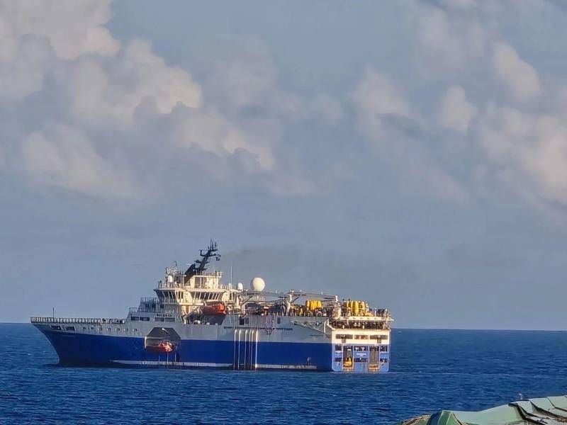 El buque R/V BGP Prospector, acompañado por las embarcaciones S/V Linde G, S/V Mariska G y G/V G Mar, ya realizan las operaciones de exploración en búsqueda de petróleo.