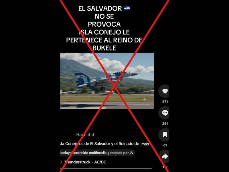 Captura de pantalla a una publicación de TikTok, hecha el 23 de julio de 2026.