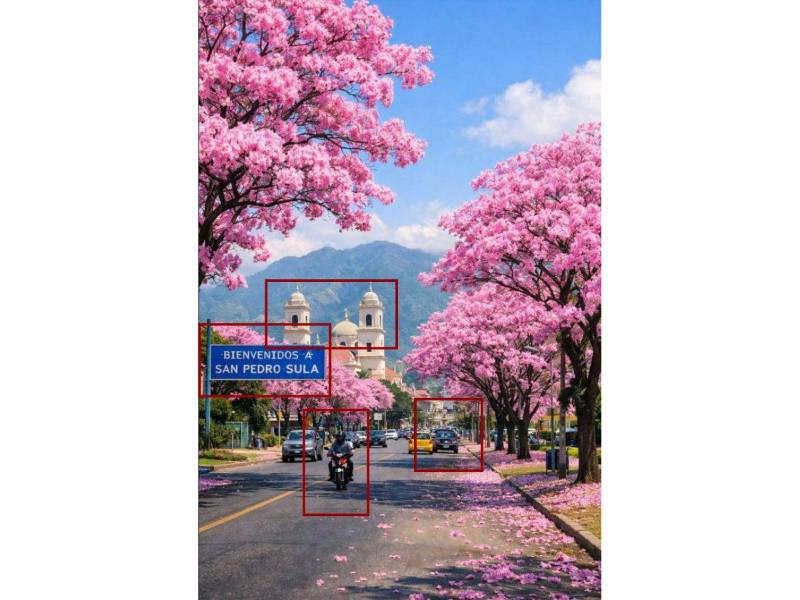 Captura de pantalla a las inconsistencias de un análisis visual hecha por EH verifica.