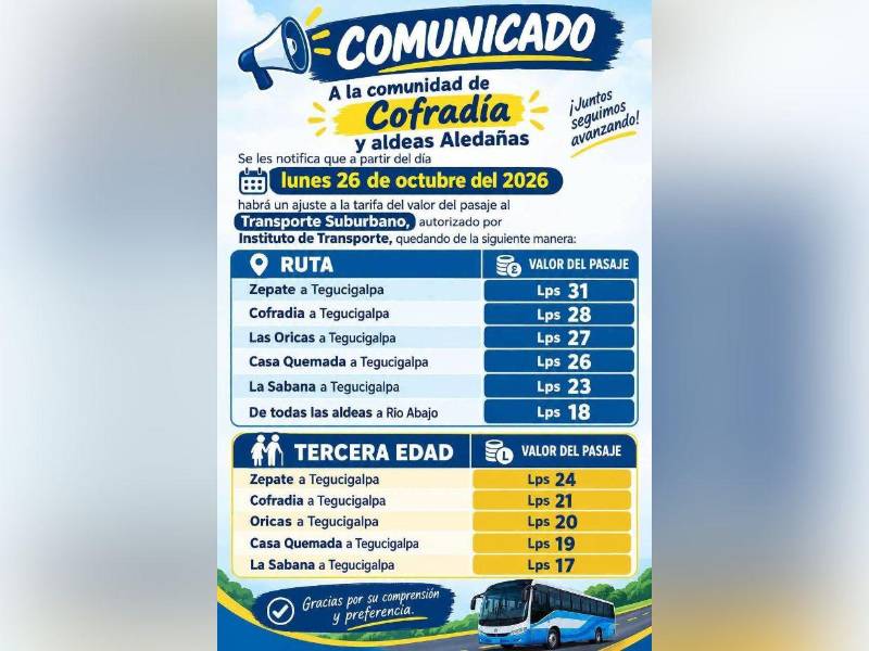 Avisos de nuevas tarifas comenzaron a circular en redes sociales.