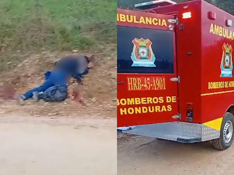El cuerpo de Reyes quedó tendido mientras que la persona herida fue trasladada hacia un hospital en una ambulancia.