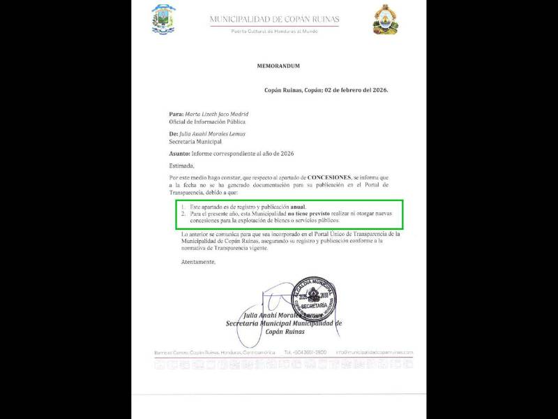 Imagen: Portal Único de Transparencia