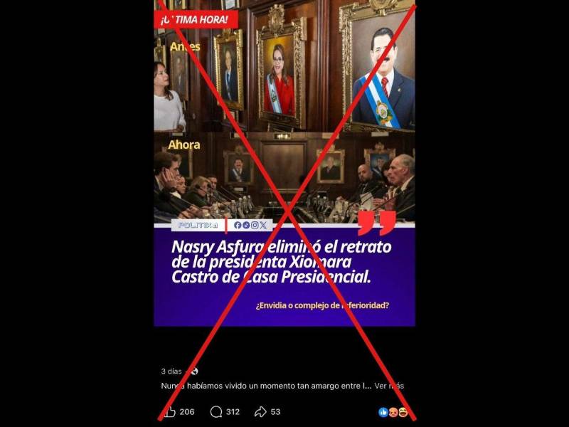 Captura de pantalla a una publicación de Facebook hecha el 18 de mayo de 2026